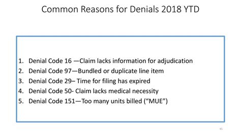 denial 16 lacks adjudication info.